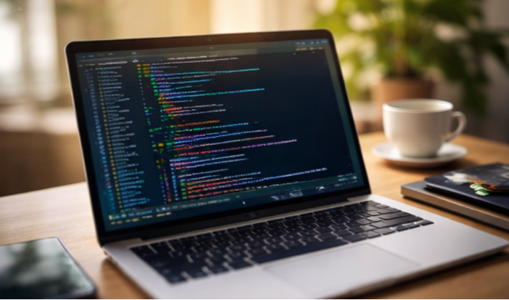 Coding setup photo for home page